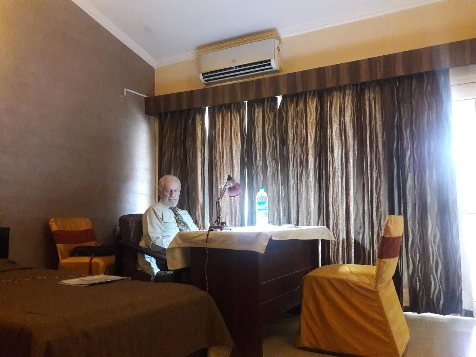 Mr. Alastair Murray working with academic materials
