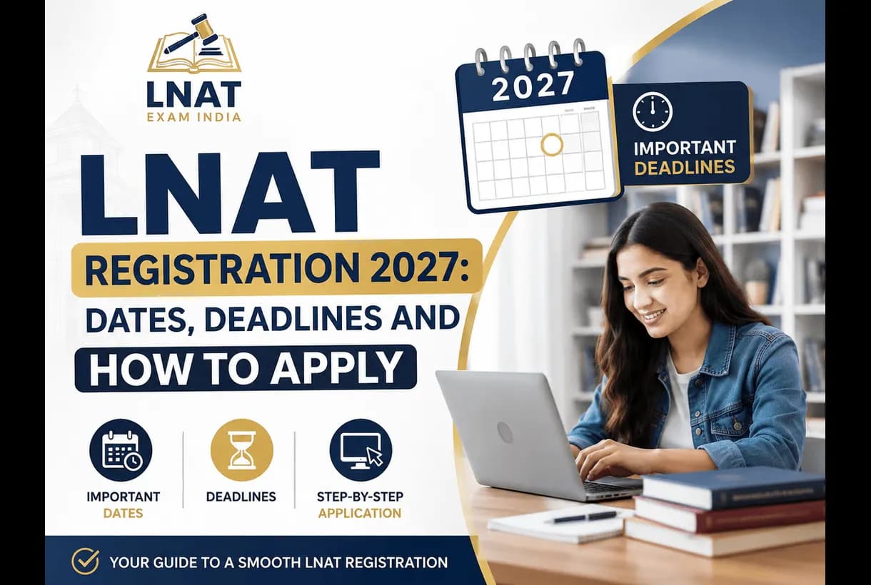 Indian law student completing LNAT registration 2027 online form for UK university admissions